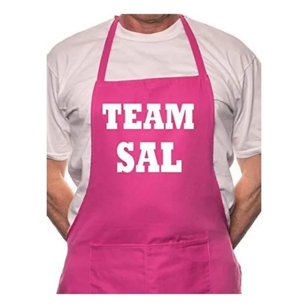 재미 있은 참신 앞치마 분홍색 요리 Mesllings 비현실적인 조커 팀 Sal BBQ, 본상품선택