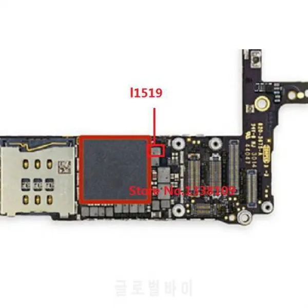 50PCS / LOT iphone 6 6G 6plus 6+ L1519 코일 인덕터 로직 보드 수정 부품, 상세내용참조, 상세내용참조