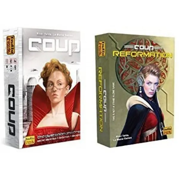 쿠데타를 포함한 쿠데타 게임 번들 (Dystopian Universe)과 인디 보드 및 카드의 쿠데타 개혁 확장 (2개 항목):, 단일옵션