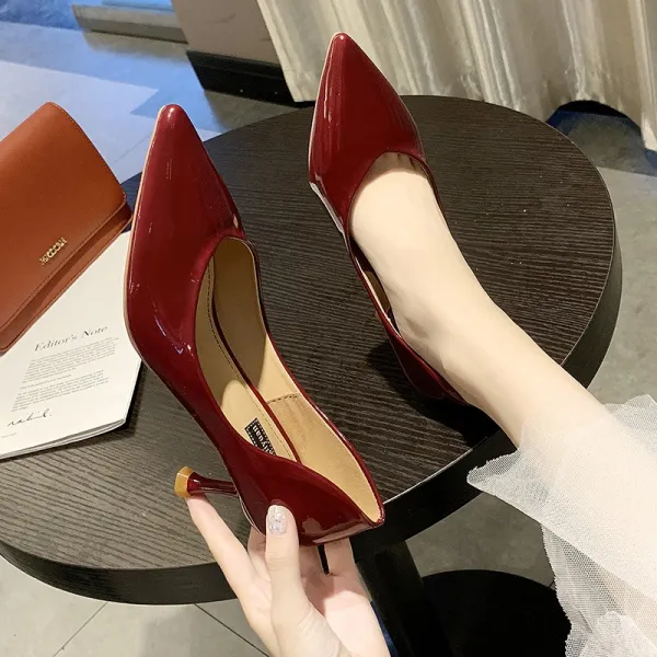 지비천사 가을 겨울 미들 하이힐 펌프스 스웨이드 여성구두 JE