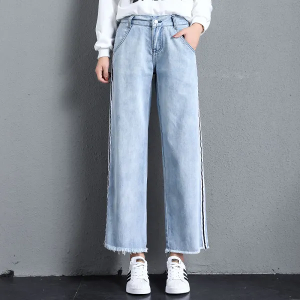 머머다 머머다 여성 일자 청바지 와이드 데님팬츠 빅사이즈24 Ktk24 576416399559_j43z