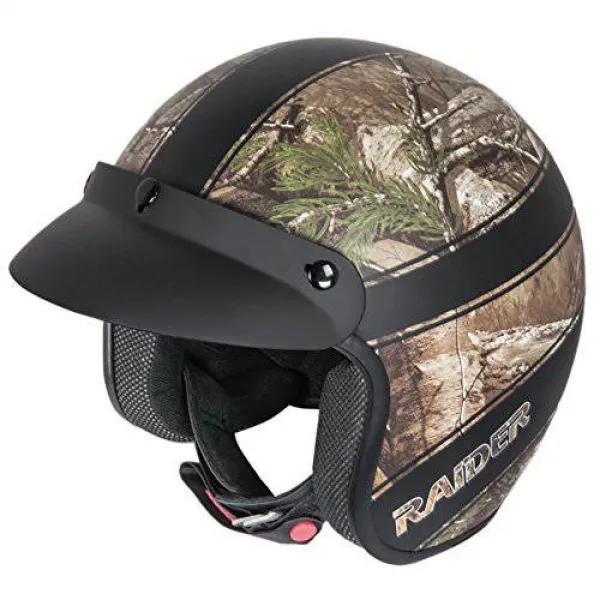침입자 성인 매복 오픈 페이스 헬멧 (Realtree Xtra Medium) Raider Unise, 상세내용참조