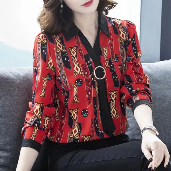 엘앤엘 마담센스 엄마옷 블라우스 셔츠 중년 여성 의류 L