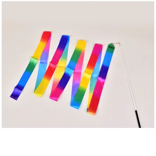 니스포 리듬체조 리본 멀티컬러 6종 리본체조 4m 레인보우