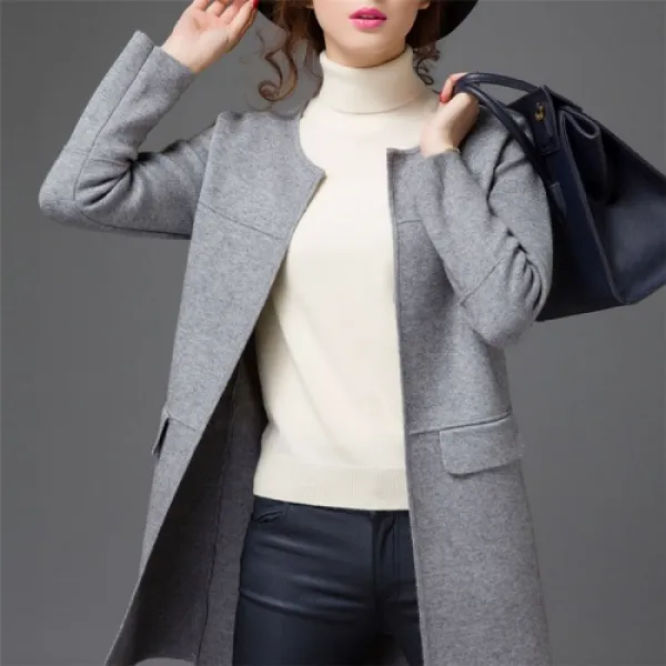 [해외]여성상의 > 니트/스웨터/가디건 여성 상의 / 캐주얼의류 European family female cardigan sweater long section of the Spring and Autumn solid