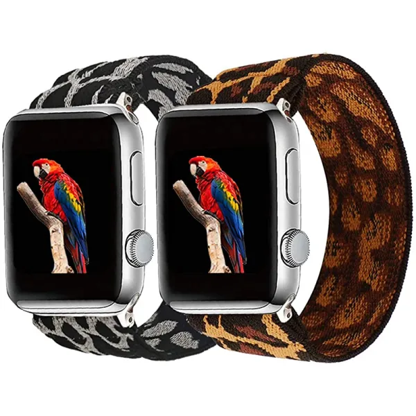 애플워치밴드 40mm 38mm 44mm 42mm 호환을 위한 WAAILU 스트레치 루프 스트랩 호환성 iWatch 시리즈 5 4 3 2 스트레치 탄성 Wristbelt, 상세페이지 참조, 상세페이지 참조