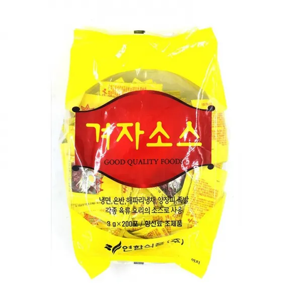 연합식품 겨자소스 일회용3g X200개, 10개, 600g