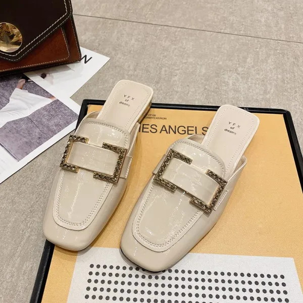 Mar.23 88번 앞코 반슬리퍼 여자 여름 스틸레토 통굽으로 페이던트 신고z