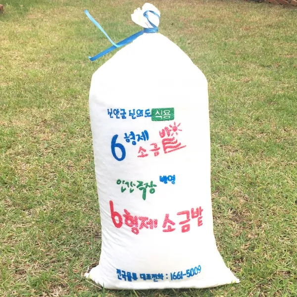 국산 신안 신의도 6형제 천일염 20kg 2021년 생산 쓴맛이 없는 깨끗한 육형제 소금