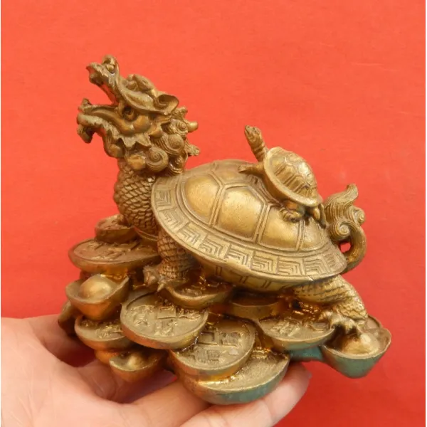 와이유 거북용 광풍수 방적목 방범 금속 용거북 장식품 용두 모자거북 청동용거북 트럼펫 등거북 