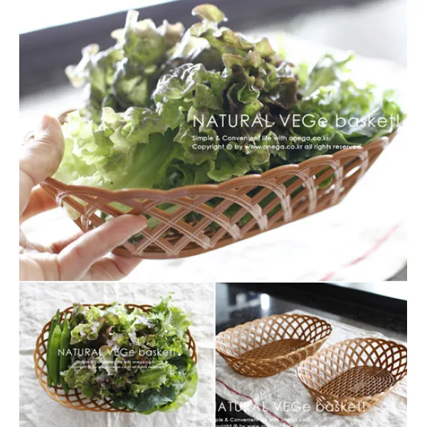 네츄럴디자인 쌈채소 바구니 (상추바스켓, 상추바구니)