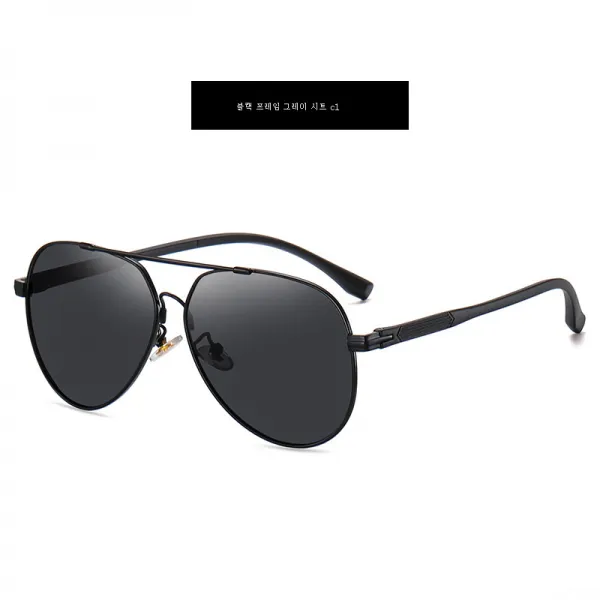 DFMEI.Sunglasses--DFMEI.클래식하고 모던한 드라이빙 선글라스 가볍고 편안한 선글라스 남 초탄력 콧대 꺾이지 않음쉽게 부러지다