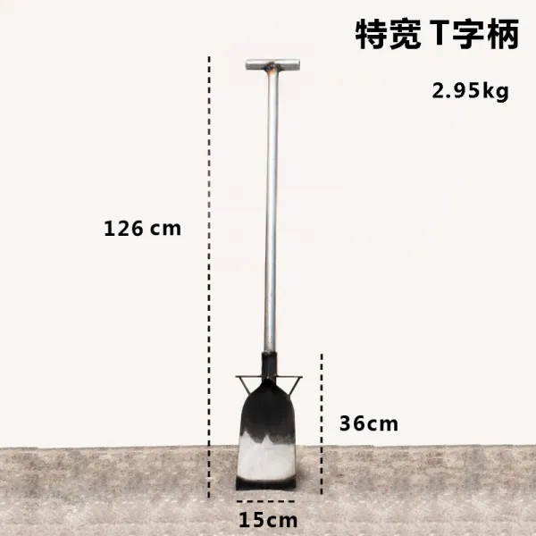긴 자루 아웃도어 용품 꽃 키우기 하나 각삽 두꺼운 부드럽게 함 심다 스테인리스 스틸 와이드 T 글자 손잡이
