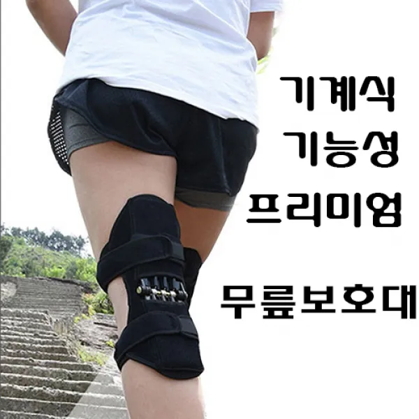 붕붕몰 붕붕몰 프리미엄 기계식 무릎 부스터 기능성 보호대 8018, 1개, 기능성 무릎보호대 1개