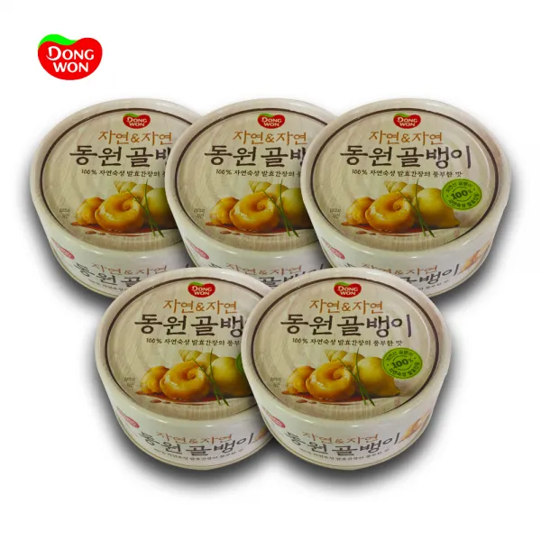 동원 자연&자연 골뱅이캔 한정행사 5개 135g*5개 밑반찬통조림무침볶음 135g 5개