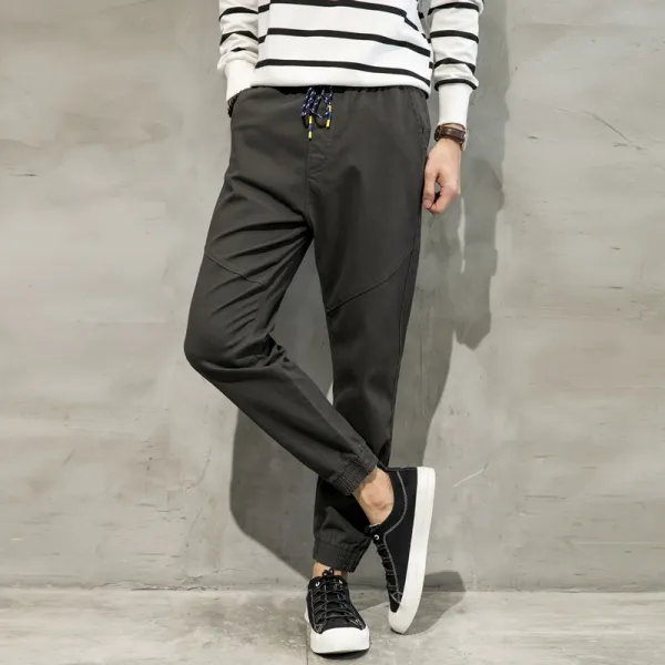Mar.20 66번 봄여름 남자 바지 슬랙스 배기핏 조거 팬츠 남자 9부 분업 팬츠 트렌드트레이닝 바지z