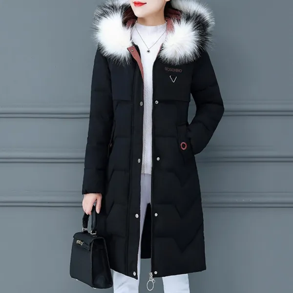 Kirahosi 롱패딩 가을 겨울 여성 다운점퍼 후드퍼 패딩코트 재킷 점퍼 빅사이즈 잠바 103 147 Djeqfo2