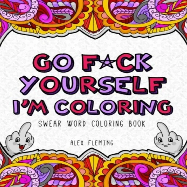 coloring books 컬러링북 색칠 도안 태교 꺼져! 난 색칠할거임 56쪽 비속어 영어 단어, 도서