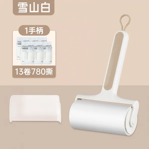 테이프클리너롤 테이프롤러 묻히다 롤브러시 찢을 수 있는 두루마리 털제거 신기 의류 끈적끈적함 옷 리필지 3060809596, 두꺼운 10cm- 화이트 -1 손잡이