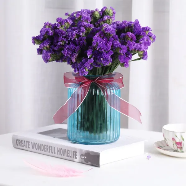 윈난성 잊지 마세요 나는 생화꽃 꽃꽂이 말린꽃 프리저브드꽃다발 실내 진열 풍건 진짜 하늘에 별이 가득하다 꽃병 자색 잊지 마세요 나는 있음 블루 보 말린꽃 가방