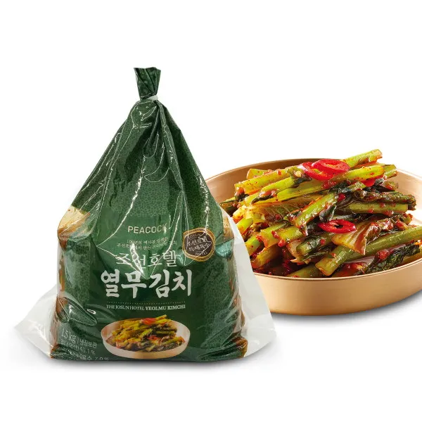 [피코크] 조선호텔 열무김치 3kg (1.5kg*2팩, 100년의 역사 조선호텔에서 만든, 상세 설명 참조