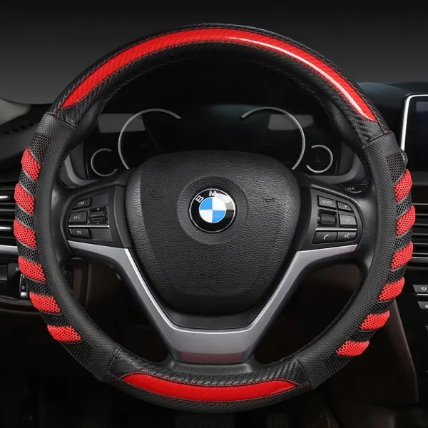 노른자(egg yolk) 차량핸들카바 마스터피스핸들커버 레이핸들커버 대중 신 급템포달 오버라이드 골프 7마이티엔 CC, JD2003 블랙 레드 D형