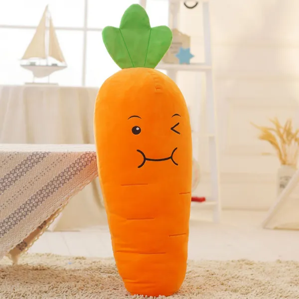 해피걸 당근 쿠션 롱스틱 큐트 여 부드러운 침대위 늦잠자다 인형 큰사이즈 라지 피규어, 함 엽 1메터 즐겨찾기 쇼핑하기 차, 물건값을 떼어먹다