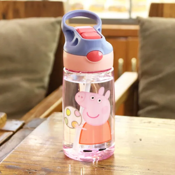 페파피그 유아 어린이 키즈 캐릭터 물병 물통 500ml, 핑크 돼지 축구 / 500ml