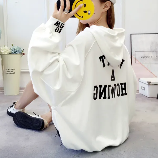 옴니아 여성후드티셔츠 프린트 캐주얼R13