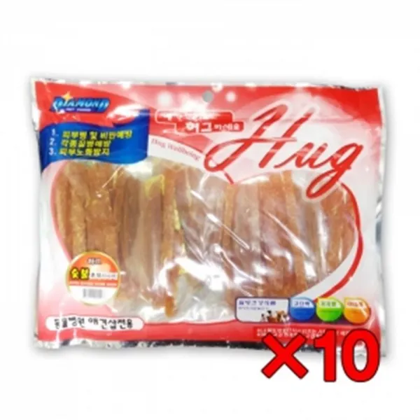 예절교육 미니 치킨 사사미 400gX10개 배웅간식 외출전간식 칭찬, 10개