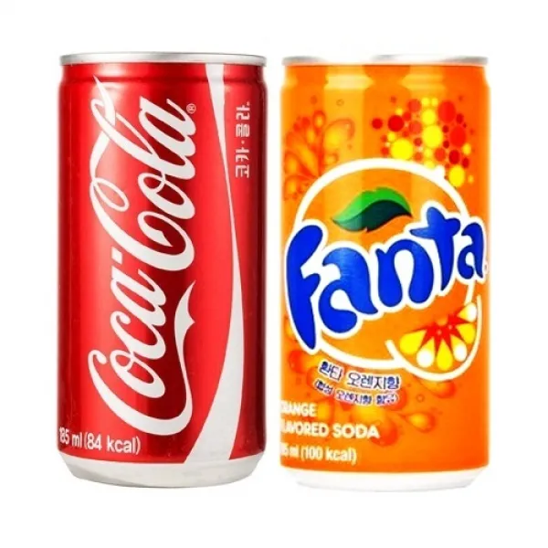 코카콜라 190mlx(30캔)+환타오렌지 190ml(30캔), 60캔, 185ml
