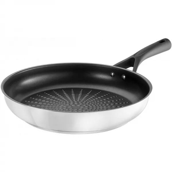 Pyrex 8019833 전문가 터치 스테인레스 시인 - 유도를 포함한 24cm 호환 모든 화재 - 재투표 안티 아드다, 단일상품, 단일상품