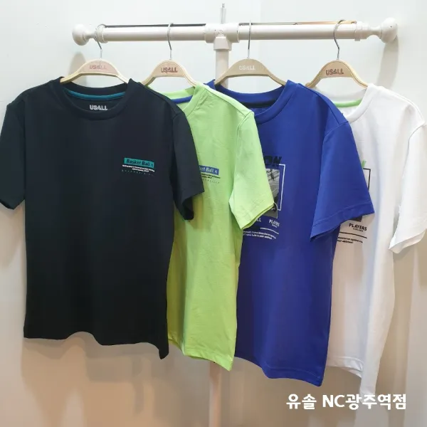 유솔 남아 시원한 폴리소재~~ 프린트 포인트 반팔티 4종 NC광주역점 티셔츠