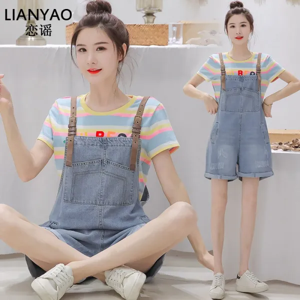 싱푸리 바지 멜빵바지 여름 봄가을 커플 캠핑룩 개강룩 시밀러룩