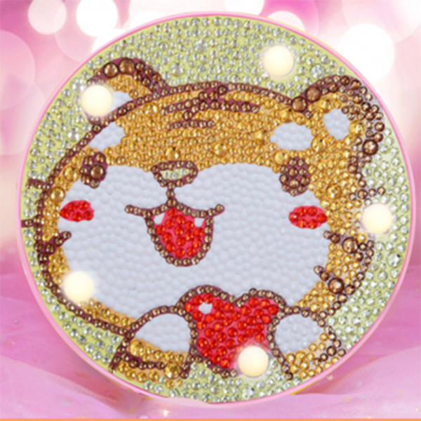 더라이트 캐릭터 12띠 보석 십자수 어린이 집중력 향상 DIY 비즈 15*15cm H020709, 1개, HD03범띠