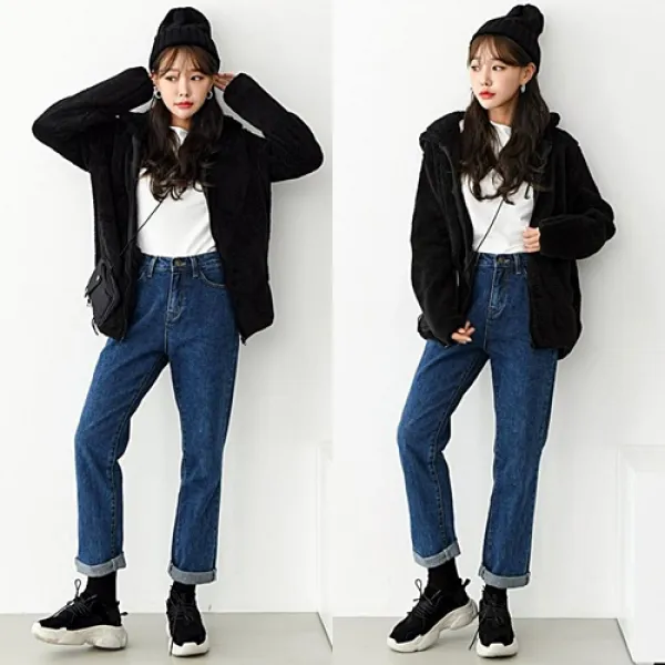 제시카79러브 S4후드집업 후리스집업 뽀글이양털후리스 데일리점퍼 후리스숏집업 따뜻한후리스집업