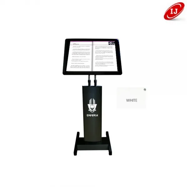 라운드 단상 교탁 강대상 강의대 강연대 480x360/흰색 상세페이지 참조