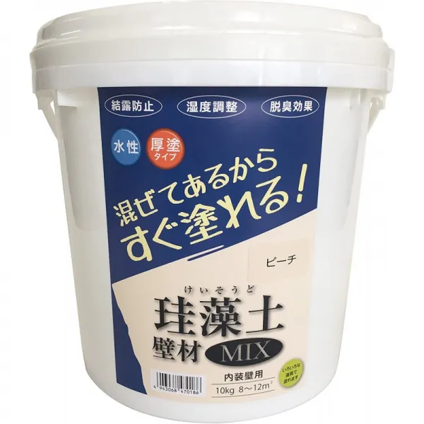 후지와라 화학 수계 끝막음 칠 자재 규조토 벽재 MIX피치 10kg