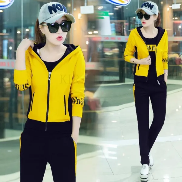 Kirahosi 골드문 여성 가을 상하세트 상의 코디 세트 캐주얼 R 325 +덧신 증정 Codingm7