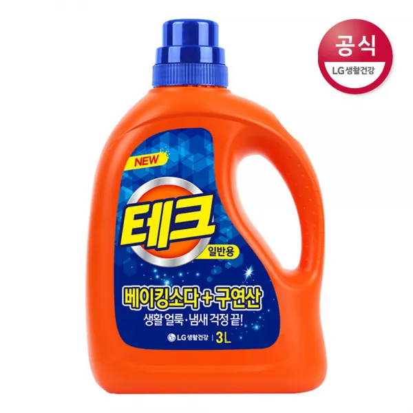 [신세계TV쇼핑]LG생활건강 테크 베이킹+구연산 액체 일반 3L x1개, 1