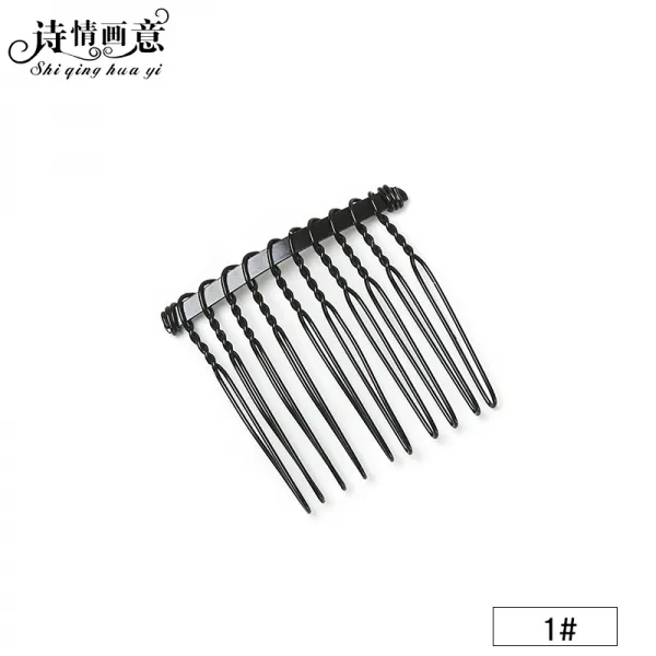 올림머리빗 헤어빗 이젝트 빗판 머리 장식 앞머리 접시 머리 걸이 미끄럼 방지 여성 헤어 클립기 상단 빗