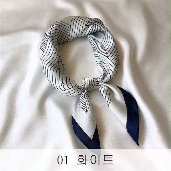 뉴타임즈10 백타진 실크 비즈니스 삼잠실 스카프 스튜어디스 장식 스카프 ST 25 A28