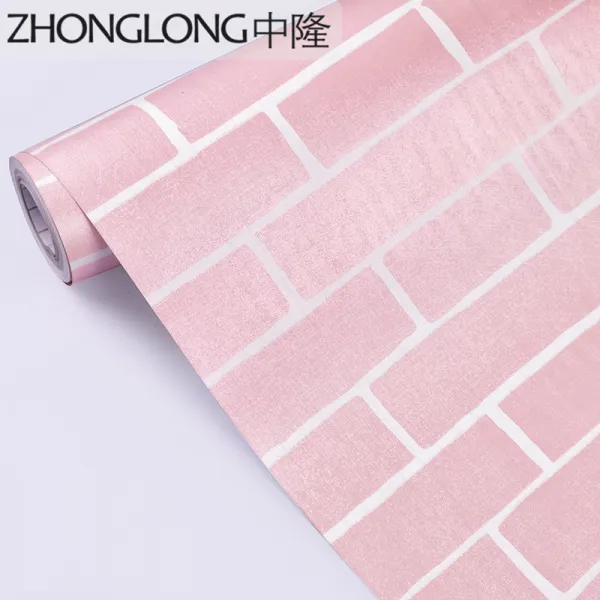 인싸템 기함 작은 집 간 개조함 용품 기숙사 침실 침대머리 리퍼비시 시트지 벽돌무늬 돌덩이 9249 핑크 벽돌 0.45x 10