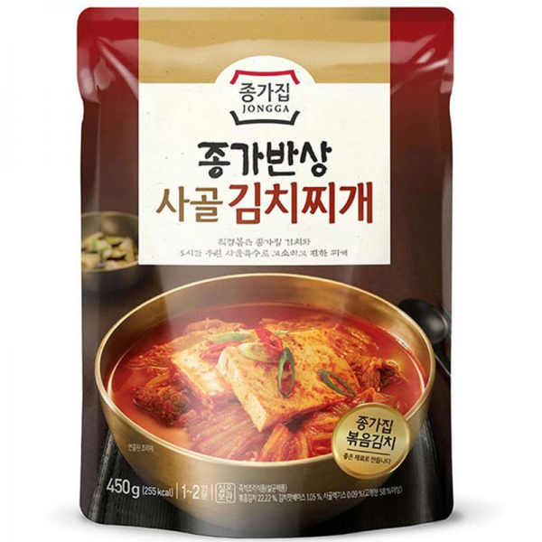 종가집 즉석국 13종 우거지 미역국 시래기 김치찌개 선지국 알탕 순대국 곱창전골 추어탕 황태해장국 순두부찌개 곱창육개장 곰탕, 1번, 450g