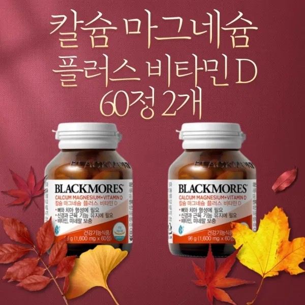 골다공증 멀티비타민 마그네슘 비타민D 칼슘 60정 종합영양제, 없음, 2.칼슘 마그네슘 비티만D 60정 2병