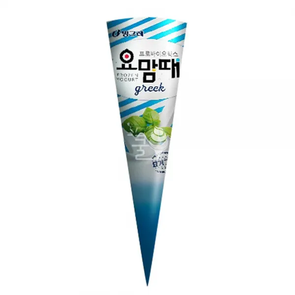 빙그레 요맘때그릭콘 플레인 1박스 24개입 도매아이스크림 파우치아이스크림 바아이스크림 펜슬아이스크림 인기아이스크림 콘아이스크림 아이스크림 1