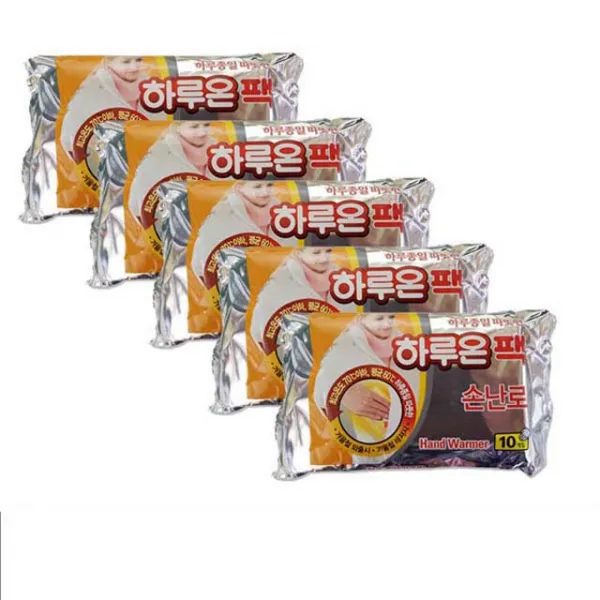 지엘 하루온 팩 손난로 핫팩 70g 사은품증정 50매