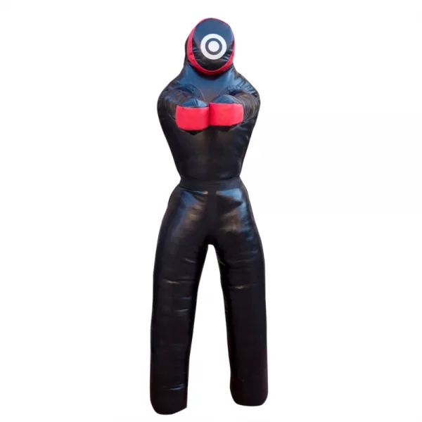 주짓수 유도 Mma 더미 사람 샌드백 케이스 블랙 다리를 두껍게 해 175cm 50kg 