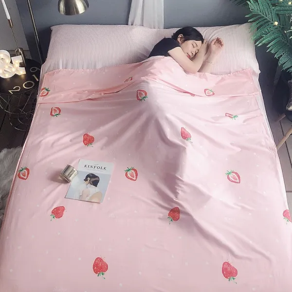 순면 호텔 간헐 침낭 어른 휴대용 여행여행 기차 침대칸 신기 더블 초경량 출장 시트, L스위하트 양면 순면 침낭