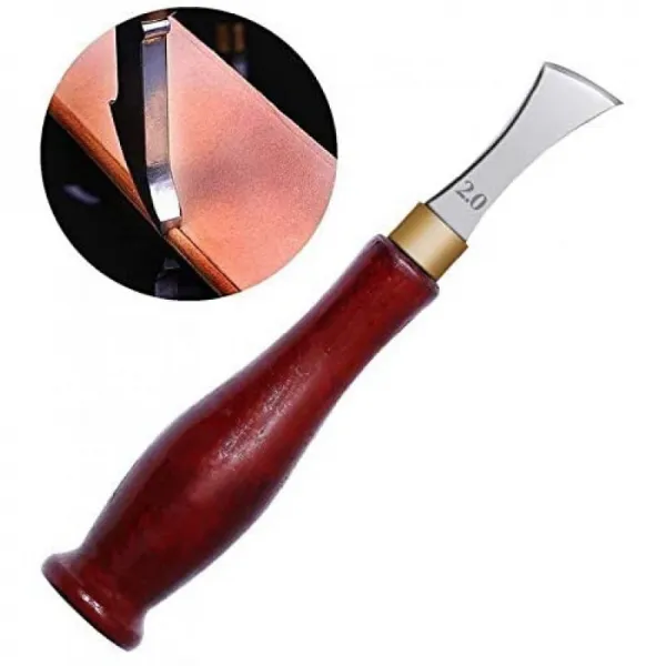 RMTIME옥념 후치 달리 레더 크라프트 코바 처리 흑단 경계심을 깎은 공구 코바 처리(2.0mm):취미